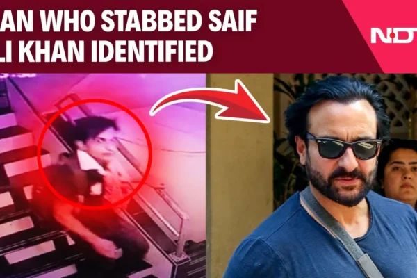 Bollywood Shock: Saif Ali Khan Stabbed in Spine During Terrifying Home Invasion a man wearing sunglasses and a blue shirt